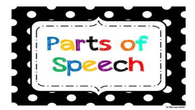 parts of speech ppt slideshare